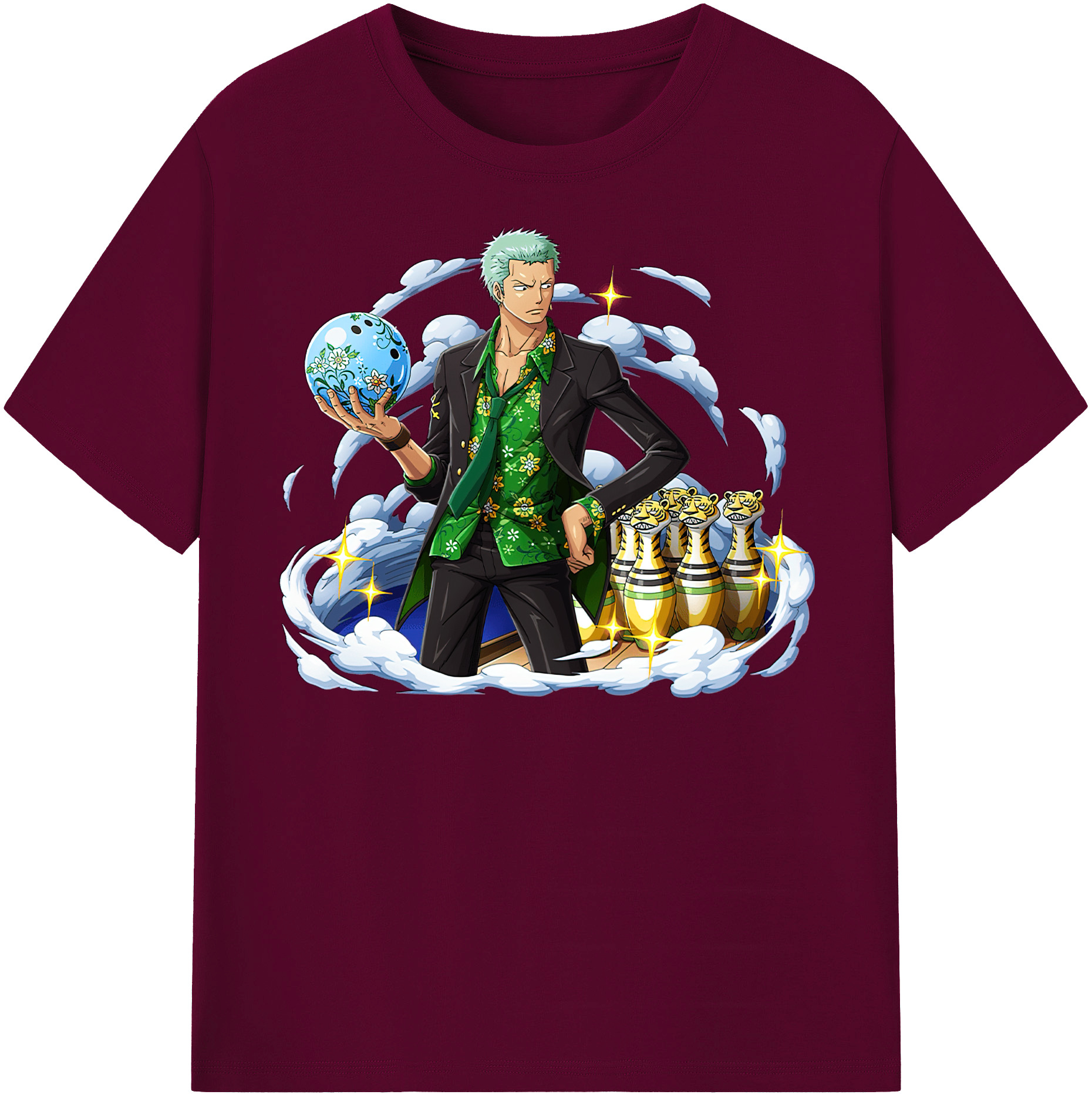 ワンピース ロロノア・ゾロ ONE PIECE Roronoa Zoro レディースカジュアルプリントTシャツ（綿100％）